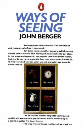 Ways of Seeing 표지 — 마그리트 회화 도판이 담긴 본문 페이지 위 제목 배치